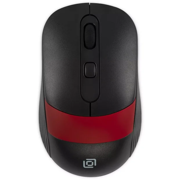 Мышь Oklick 310MW (черный/красный)